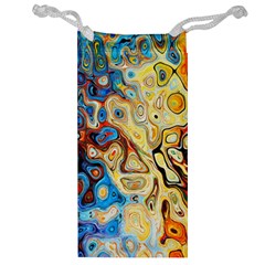 Colorful Structure Jewelry Bag by artworkshop