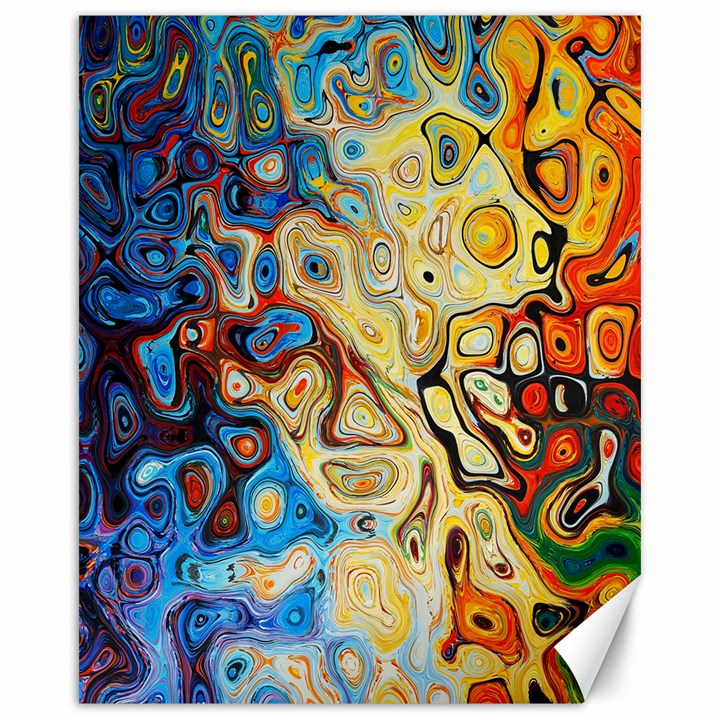 Colorful Structure Canvas 16  x 20 