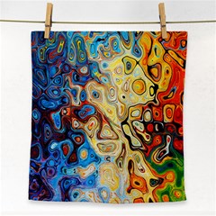 Colorful Structure Face Towel by artworkshop