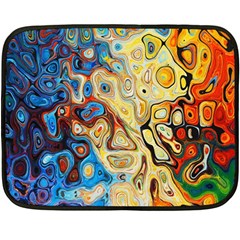 Colorful Structure Fleece Blanket (mini) by artworkshop