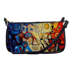 Colorful Structure Shoulder Clutch Bag by artworkshop