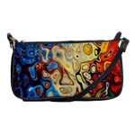 Colorful Structure Shoulder Clutch Bag Front