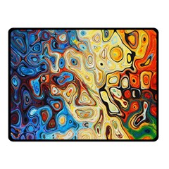 Colorful Structure Fleece Blanket (small) by artworkshop