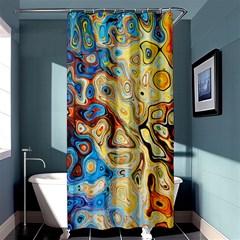 Colorful Structure Shower Curtain 36  X 72  (stall)  by artworkshop