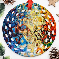 Colorful Structure Ornament (round Filigree) by artworkshop