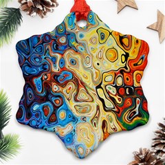 Colorful Structure Ornament (snowflake) by artworkshop