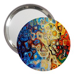 Colorful Structure 3  Handbag Mirrors by artworkshop