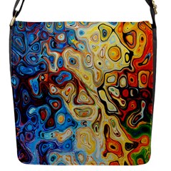 Colorful Structure Flap Closure Messenger Bag (s) by artworkshop