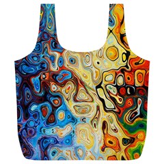 Colorful Structure Full Print Recycle Bag (xl) by artworkshop