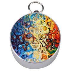 Colorful Structure Silver Compasses by artworkshop