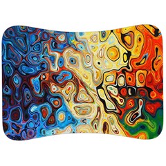 Colorful Structure Velour Seat Head Rest Cushion by artworkshop