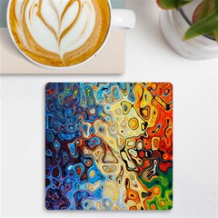 Colorful Structure Uv Print Square Tile Coaster 