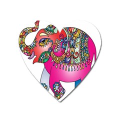 Decorative Elephant Heart Magnet by artworkshop