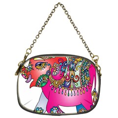 Decorative Elephant Chain Purse (one Side) by artworkshop