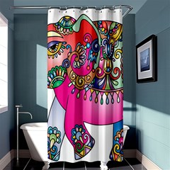 Decorative Elephant Shower Curtain 36  X 72  (stall)  by artworkshop