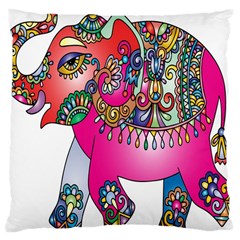 Decorative Elephant Large Cushion Case (two Sides) by artworkshop