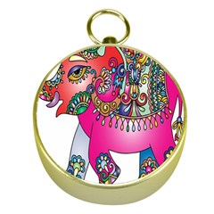 Decorative Elephant Gold Compasses by artworkshop