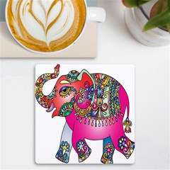 Decorative Elephant Uv Print Square Tile Coaster 