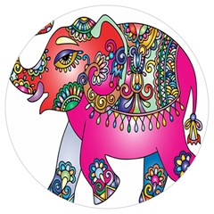 Decorative Elephant Round Trivet