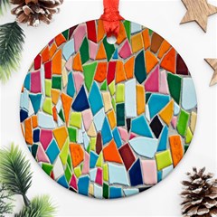 Mosaic Tiles Ornament (round) by artworkshop