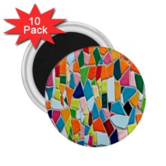 Mosaic Tiles 2 25  Magnets (10 Pack)  by artworkshop