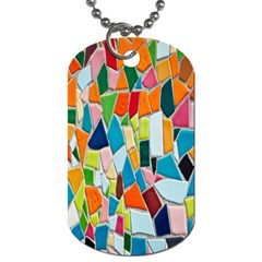 Mosaic Tiles Dog Tag (one Side) by artworkshop