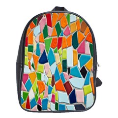 Mosaic Tiles School Bag (large) by artworkshop