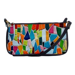 Mosaic Tiles Shoulder Clutch Bag by artworkshop