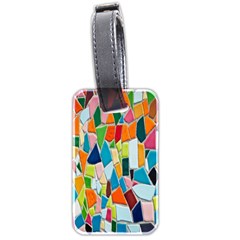 Mosaic Tiles Luggage Tag (two Sides) by artworkshop