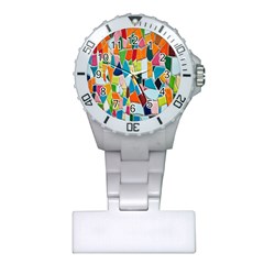 Mosaic Tiles Plastic Nurses Watch