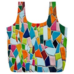 Mosaic Tiles Full Print Recycle Bag (xxl) by artworkshop