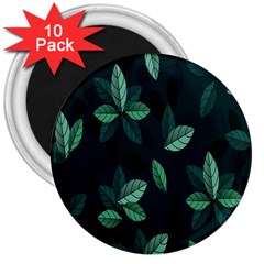 Plant Leaves 3  Magnets (10 Pack)  by artworkshop