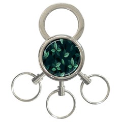 Plant Leaves 3-ring Key Chain by artworkshop