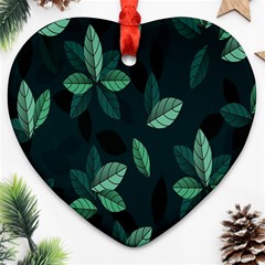 Plant Leaves Ornament (heart)