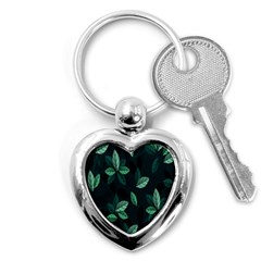 Plant Leaves Key Chain (heart) by artworkshop