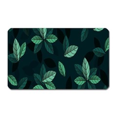 Plant Leaves Magnet (rectangular) by artworkshop