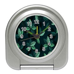 Plant Leaves Travel Alarm Clock by artworkshop