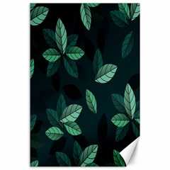 Plant Leaves Canvas 24  X 36  by artworkshop