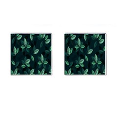 Plant Leaves Cufflinks (square) by artworkshop