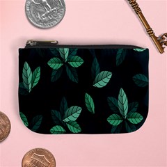 Plant Leaves Mini Coin Purse by artworkshop