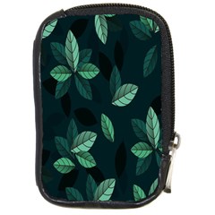 Plant Leaves Compact Camera Leather Case by artworkshop