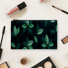 Plant Leaves Cosmetic Bag (medium) by artworkshop