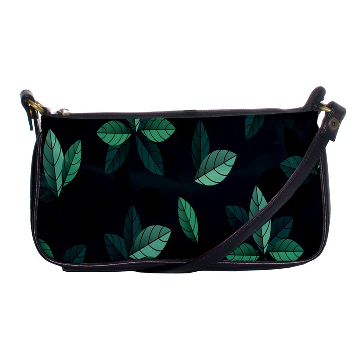 Plant Leaves Shoulder Clutch Bag