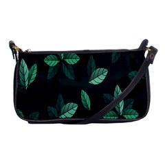 Plant Leaves Shoulder Clutch Bag by artworkshop