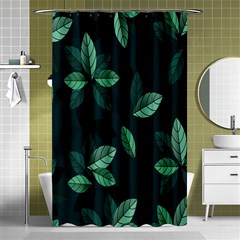 Plant Leaves Shower Curtain 48  X 72  (small)  by artworkshop