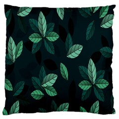 Plant Leaves Large Cushion Case (two Sides) by artworkshop