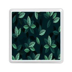 Plant Leaves Memory Card Reader (square) by artworkshop