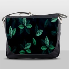 Plant Leaves Messenger Bag by artworkshop