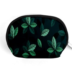 Plant Leaves Accessory Pouch (medium) by artworkshop