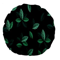 Plant Leaves Large 18  Premium Flano Round Cushions